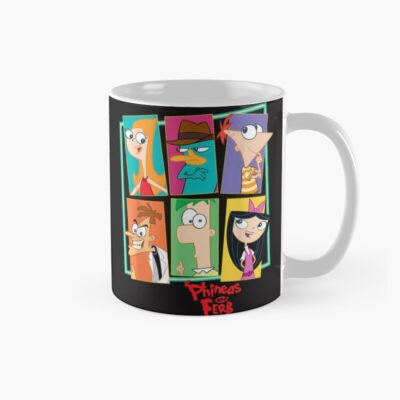 Disney Phineas And Ferb Character Collage Mug