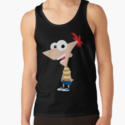 Phineas And Ferb W Outlines Tank Top