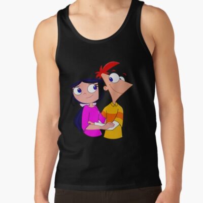 Funny Gift Phinbella Cute Hug Retro Wave Tank Top