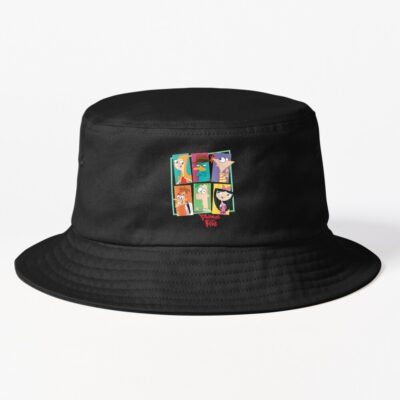 Disney Phineas And Ferb Character Collage Bucket Hat