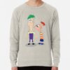 ssrcolightweight sweatshirtmensoatmeal heatherfrontsquare productx1000 bgf8f8f8 14 - Phineas and Ferb Shop
