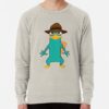 ssrcolightweight sweatshirtmensoatmeal heatherfrontsquare productx1000 bgf8f8f8 20 - Phineas and Ferb Shop