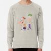 ssrcolightweight sweatshirtmensoatmeal heatherfrontsquare productx1000 bgf8f8f8 3 - Phineas and Ferb Shop