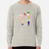ssrcolightweight sweatshirtmensoatmeal heatherfrontsquare productx1000 bgf8f8f8 6 - Phineas and Ferb Shop