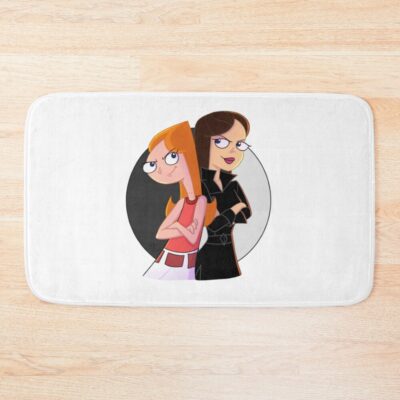 Busted Ferb And Phineas Bath Mat