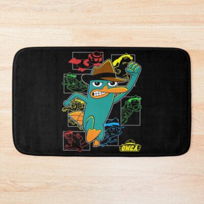 Phineas And Ferb Operatives Panels Bath Mat