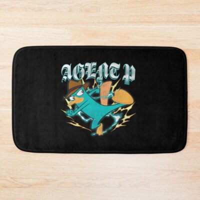 Phineas And Ferb Agent P Electric Kick Distressed Bath Mat