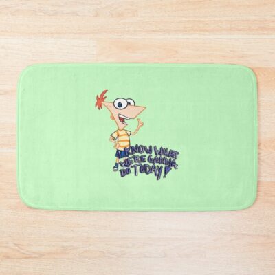 Phineas Flynn Catchphrase Bath Mat
