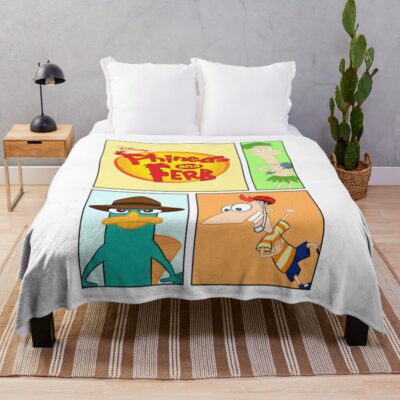 Phineas And Ferb Throw Blanket