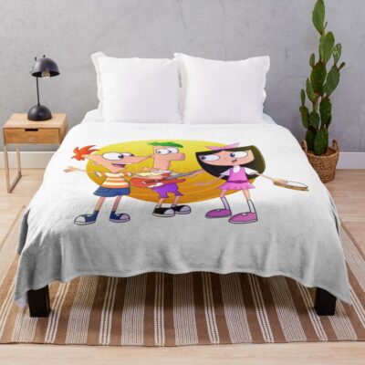 Ferb And Phineas Throw Blanket