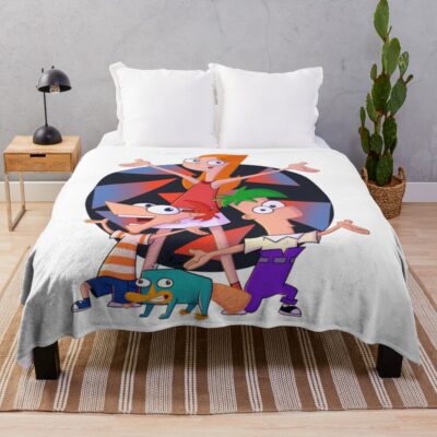 Carpe Diem Ferb And Phineas Throw Blanket