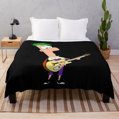 Proud Ferb From Phineas And Ferb Gifts For Movie Fan Throw Blanket