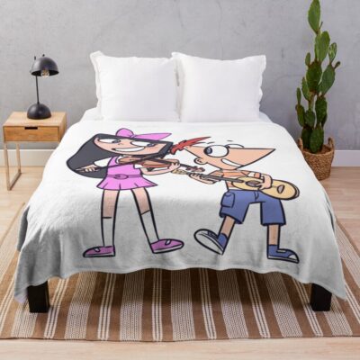We Mix Together Perfectly Ferb And Phineas Throw Blanket