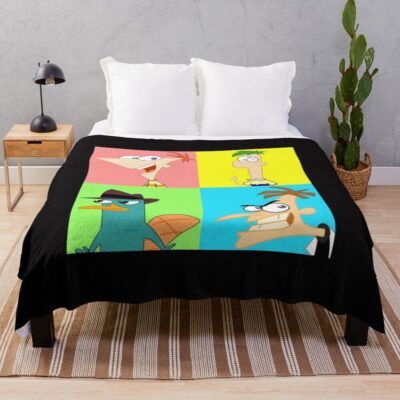 Phineas Ferb Pop Throw Blanket