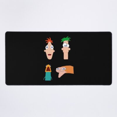 Women Men Front Facing Phineas And Ferb Gift For Movie Fans Mouse Pad