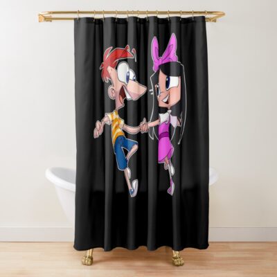 Vintage Cartoon Movies Clasicc Kids Movies Shower Curtain
