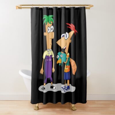Vintage Cartoon Movies Clasicc Kids Movies Shower Curtain