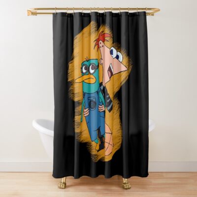 Vintage Cartoon Movies Clasicc Kids Movies Shower Curtain