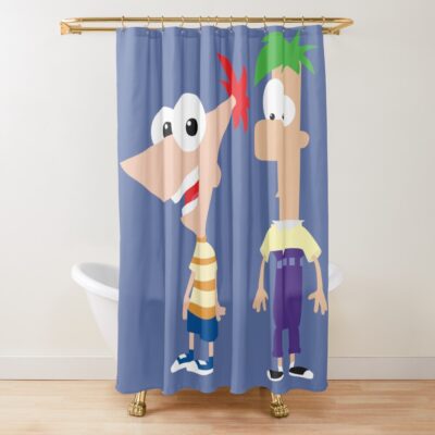 Phineas And Ferb Shower Curtain