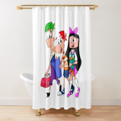 Vintage Cartoon Movies Clasicc Kids Movies Shower Curtain