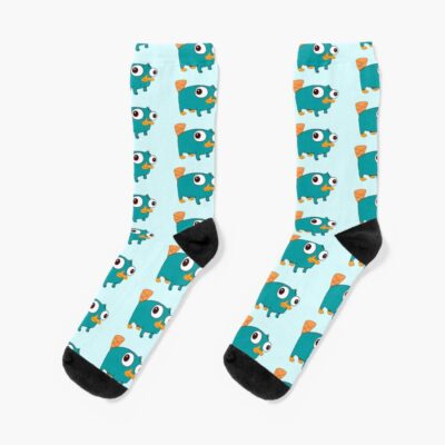 Perry The Platypus Baby From Phineas And Ferb Socks