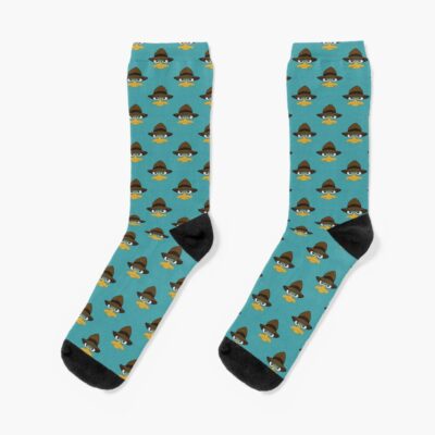 Perry The Platypus Face Agent P Graphic Socks