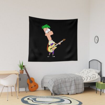Proud Ferb From Phineas And Ferb Gifts For Movie Fan Tapestry