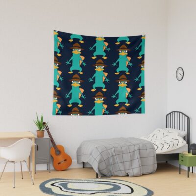 Perry The Platypus From Phineas And Ferb Tapestry