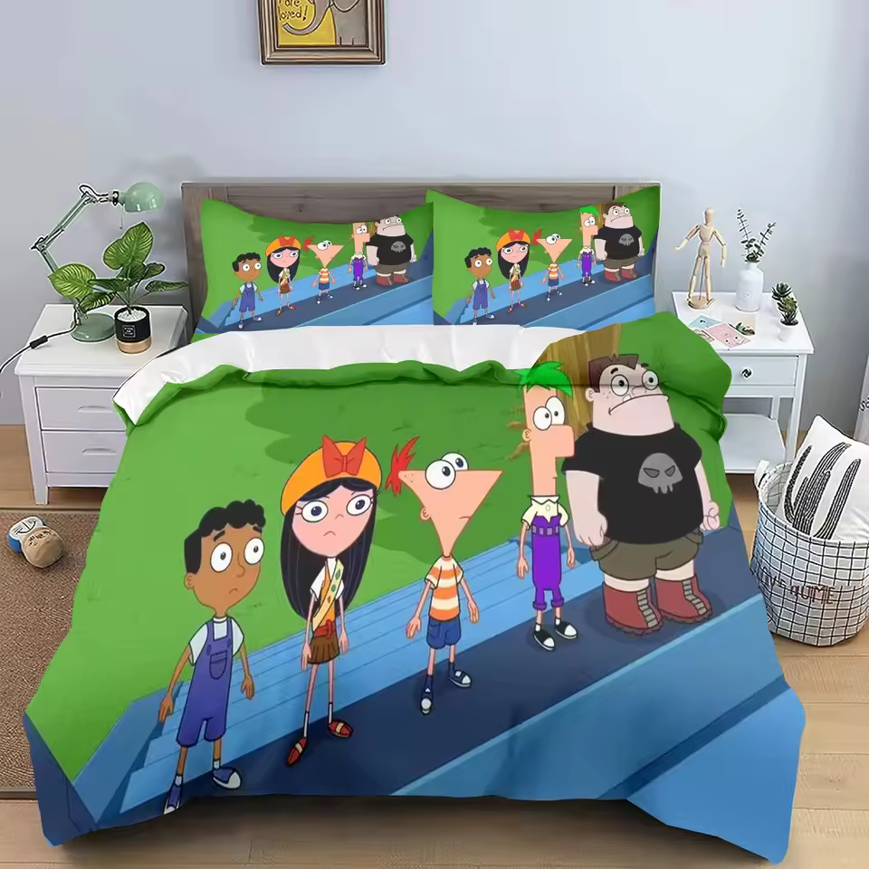 Phineas And Ferb Legacy Graphic Bedding Set