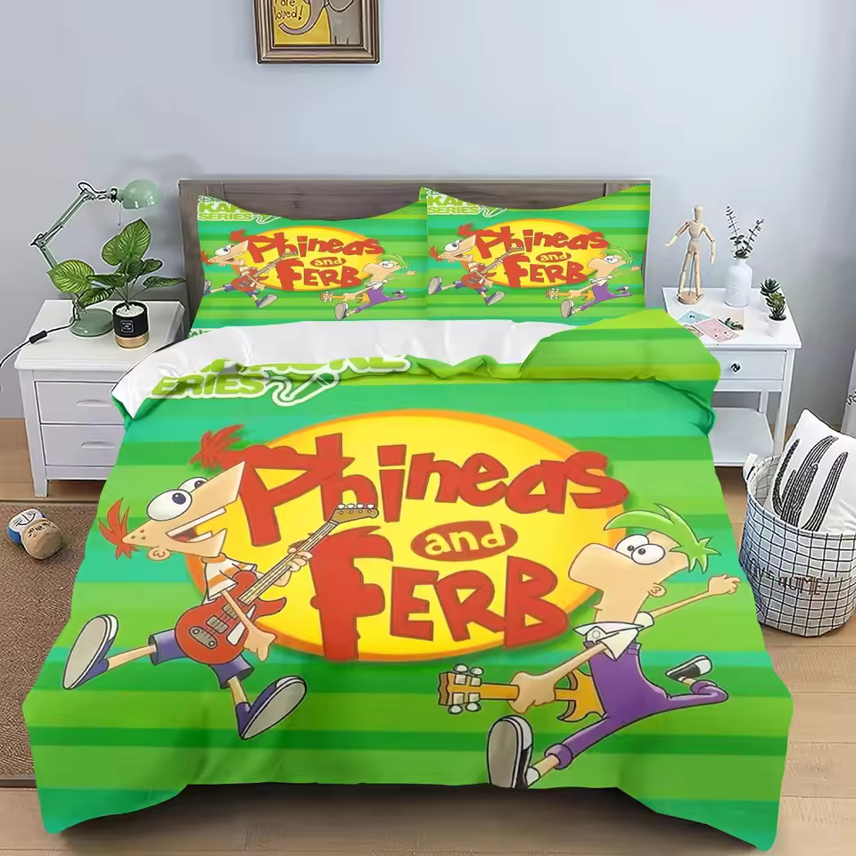 Phineas And Ferb Timeless Artwork Bedding Set
