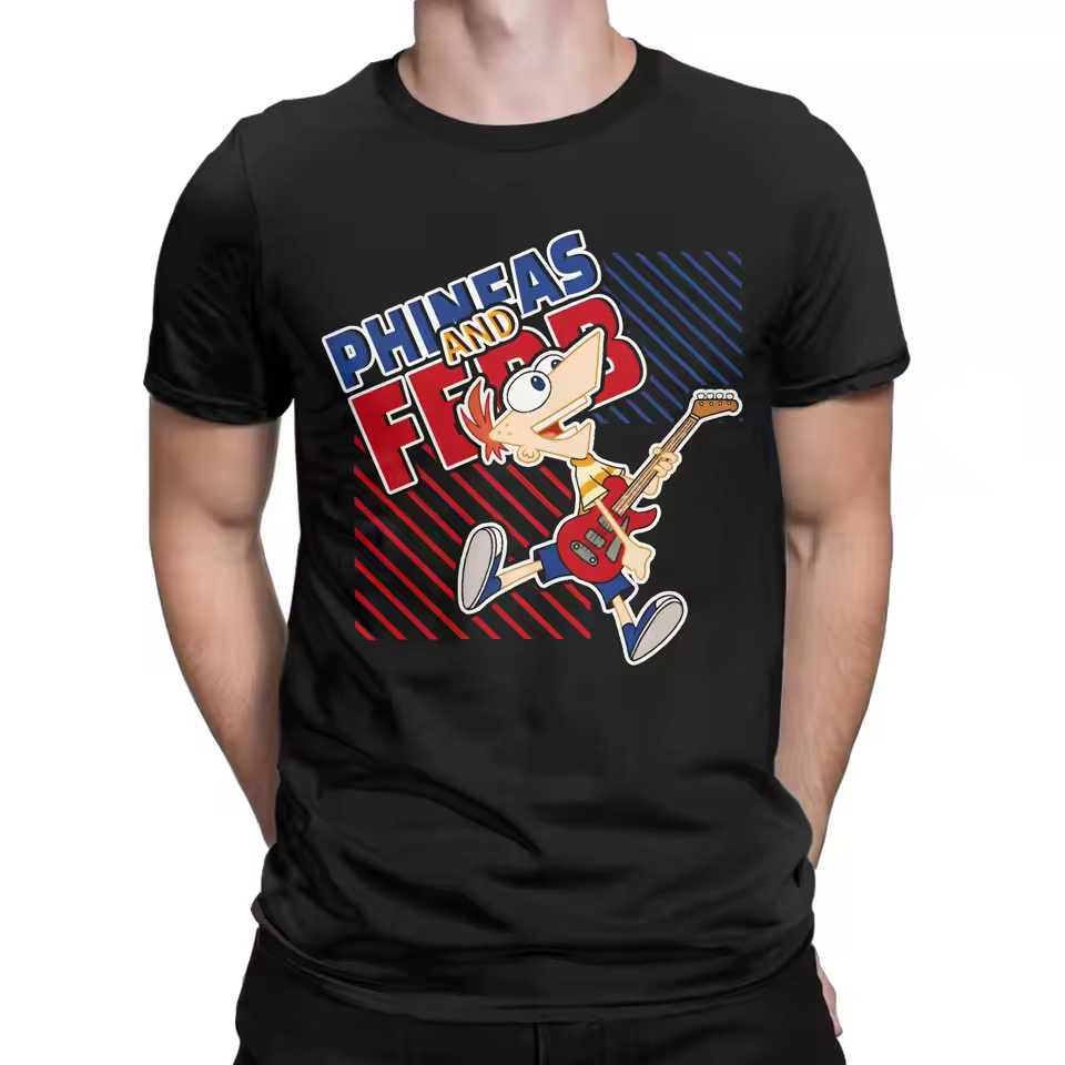 Phineas And Ferb Modern Graphic T-Shirt